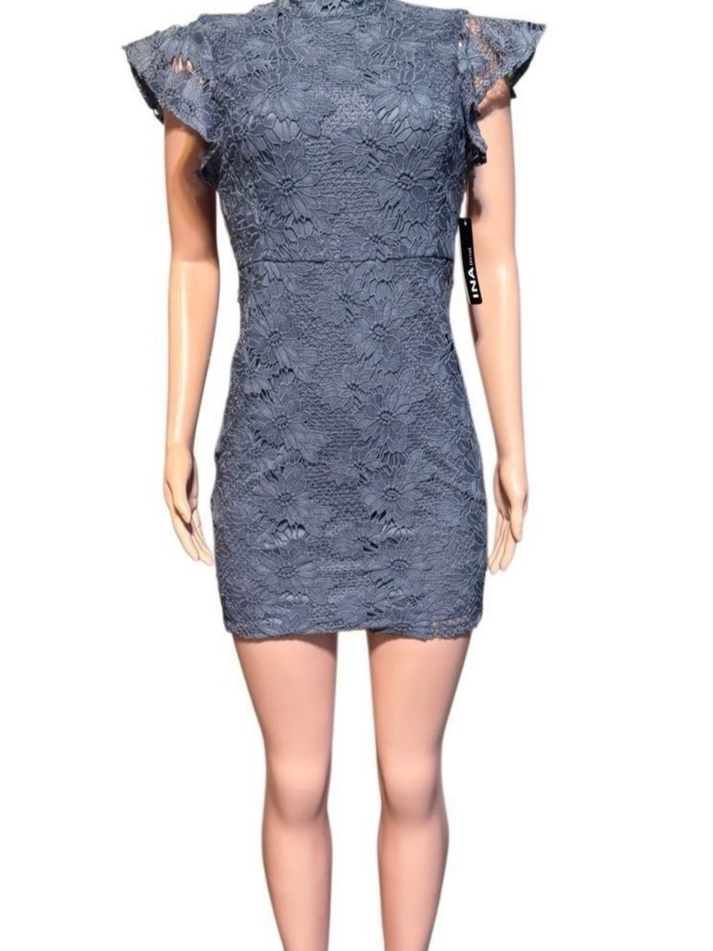 SER.O.YA Floral Lace Midi Dress aqua - Picture 2 of 8